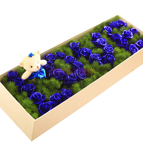 33朵藍(lán)玫瑰A款